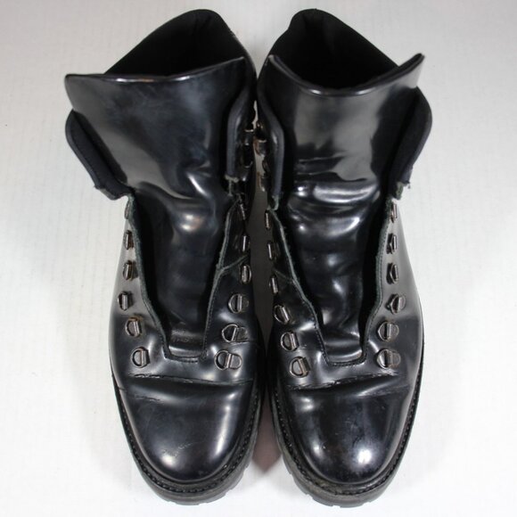 Common Projects Lace Up Leather Combat Boots Mens 40 US 7 O908 - Picture 2 of 11